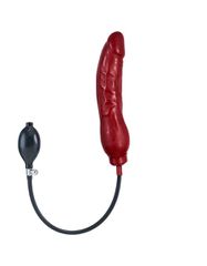 Inflatable Solid Dildo - Red XL-thumb-1