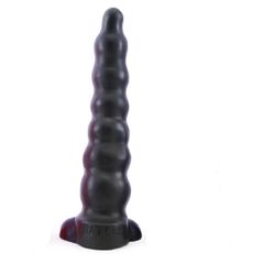 Μαύρο Ομοίωμα σιλικόνης - Oxballs Rattler Dildo Black 20cm