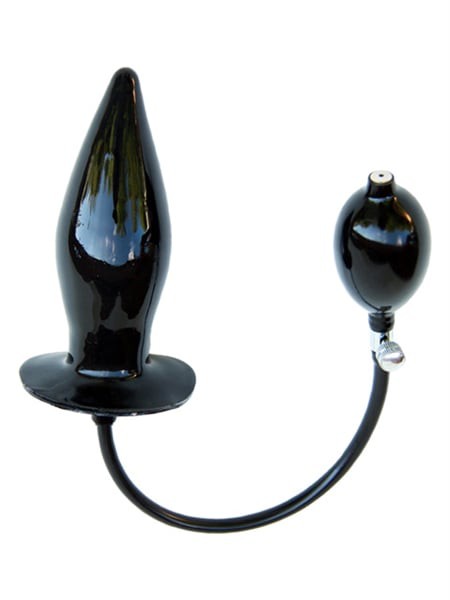 Mister B - Inflatable Solid Butt Plug - Black XL
