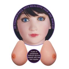Ρεαλιστική μελαχρινή κούκλα σεξ - Silicone Boobie Super Love Doll