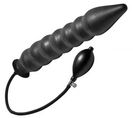 Φουσκωτή πρωκτική σφήνα Accordion Inflatable XL Anal Plug - Μαύρο - XR Brands