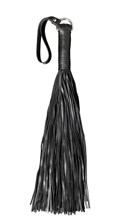 Leather Flogger Whip with 100 Strands 60cm