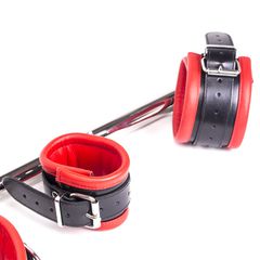 Spreader Bar deluxe set - Red Leather-thumb-2