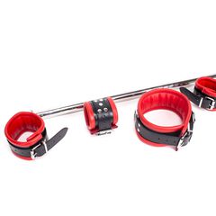Spreader Bar deluxe set - Red Leather-thumb-1