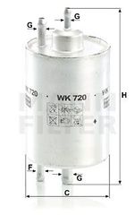 WK 720, Φίλτρο καυσίμου MANN-FILTER  002 477 3001