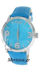 D&G; Pose Blue Leather Strap Watch DW0761