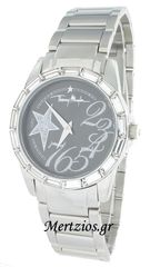 Thierry Mugler Stainless Steel Crystal Watch TM4705905