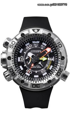 Ρολόι βυθόμετρο Citizen promaster marine με μαύρο λουράκι BN2021-03E