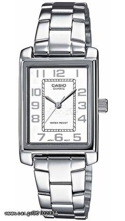 Ρολόι Casio Collection με ασημί μπρασελέ LTP-1234PD-7BEG