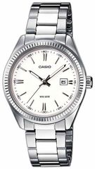 Ρολόι Casio Collection με ασημί μπρασελέ LTP-1302PD-7A1VEG