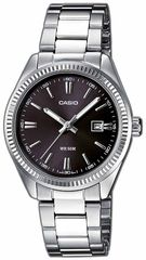 Ρολόι Casio Collection με ασημί μπρασελέ LTP-1302PD-1A1VEG