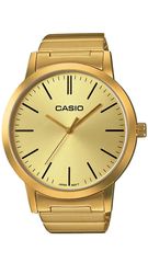 Ρολόι Casio Collection με χρυσό μπρασελέ LTP-E118G-9AEF