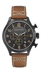 Ρολόι Nautica BFD 101 χρονογράφος με καφέ λουράκι A16599G