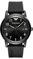 Ρολόι Emporio Armani με μαύρο λουράκι και ημερομηνία AR11071