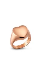 Δαχτυλίδι σεβαλιέ Vogue ροζ χρυσό ασήμι 925 καρδιά 2220102 No.56