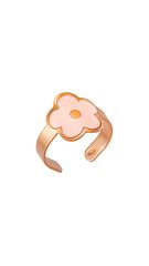 Δαχτυλίδι Vogue ροζ χρυσό ασήμι 925 λουλούδι 0901102