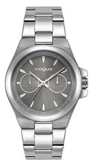 Ρολόι Vogue Geneva με ασημί μπρασελέ και ημέρα-ημερομηνία 813182