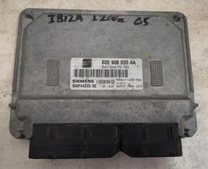 SEAT IBIZA 2002-2008 1.2, (BME), 03E906033AA, 5WP4422502, 5WP44225 02, ΜΟΝΑΔΑ ΕΛΕΓΧΟΥ ΚΙΝΗΤΗΡΑ 