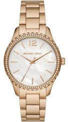 Ρολόι Michael Kors Layton με χρυσό μπρασελέ και ζιργκόν MK6870