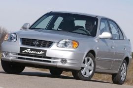 HYUNDAI ACENT 2003-2005 PROFILAKTIRAS EMPROS KOMLPE   M/ MASKA/ PROBOL  SE XROMA ASIMI   TEM 0