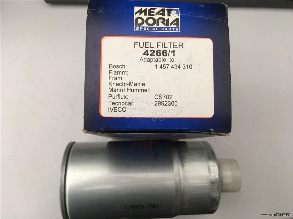 ΦΙΛΤΡΟ ΚΑΥΣΙΜΟΥ MEAT DORIA 4266/1 PUNTO/MULTIPLA  JTD 1.9 188.A7000 186 A.6000 186A.7000 186A8.000 CHEROKEE ENR KIA SORENTO D4CB