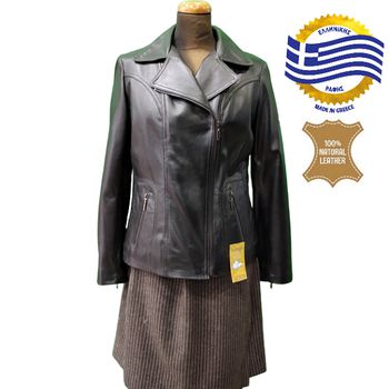 MODEL808 Γυναικείo δερμάτινo Jacket