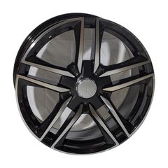 REPLICA MERCEDES STYLE 1558 18X7.5-8.5 5X112 ET37/45 BLACK MACHINED FACED