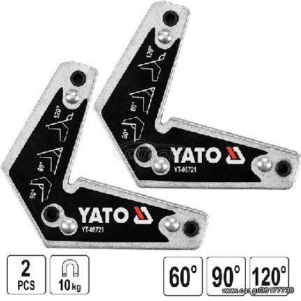 YATO YT-08721 Μαγνητικές γωνίες συγκόλλησης 10kg (2τεμ)