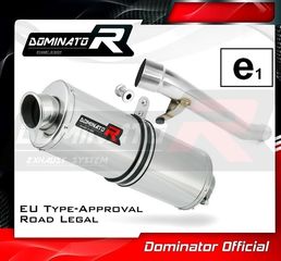 Dominator Εξάτμιση Τελικό Oval S.Steel Suzuki GSF BANDIT 1200 1996 - 2000 Με Προδιαγραφές Θορύβου