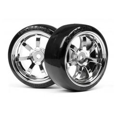 HPI T-drift Tire 26mm Rays 57s-pro Wheel Chrome