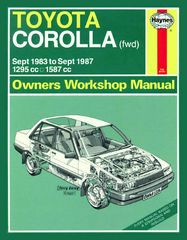 Haynes   Toyota Corolla 1983 - 1987 Haynes 