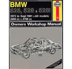  HAYNES MANUAL BMW 5 SERIES 525 528 528i 632 