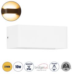 Μοντέρνα επιτοίχια απλίκα LED kelvo® CIRCOA 10W 1000lm 2700K IP44 λευκό ματ 20x8x10cm