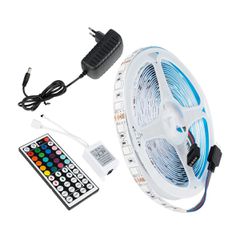 GLOBOSTAR® CHROMAWAVE 70411 Σετ Ταινίας με IR Ασύρματο Χειριστήριο & Τροφοδοτικό LED 36W/5m 2880lm/5m 120° AC 220-240V IP20 150 x SMD5050 Chip/5m Πολύχρωμο RGB Dimmable - Μ500 x Π1 x Υ0.2cm - Ρολό 5 Μ