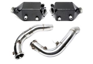 Intercooler + Downpipe Kit Αναβάθμισης  για  BMW 5 σειρές M5 τύπου F10, 6 σειρές M6 τύπου F06, F12, F13