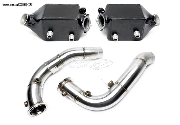 Intercooler + Downpipe Kit Αναβάθμισης  για  BMW 5 σειρές M5 τύπου F10, 6 σειρές M6 τύπου F06, F12, F13