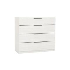 Ε759,3 DRAWER Συρταριέρα με 4 Συρτάρια, Απόχρωση Άσπρο  80x40x83cm Συρταριέρα Υπνοδωματίου,  Paper, , 1 Τεμάχιο