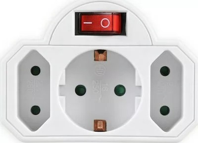 Powertech Αντάπτορας 3 Θέσεων