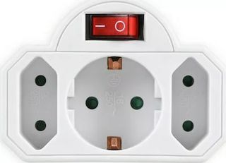 Powertech Αντάπτορας 3 Θέσεων