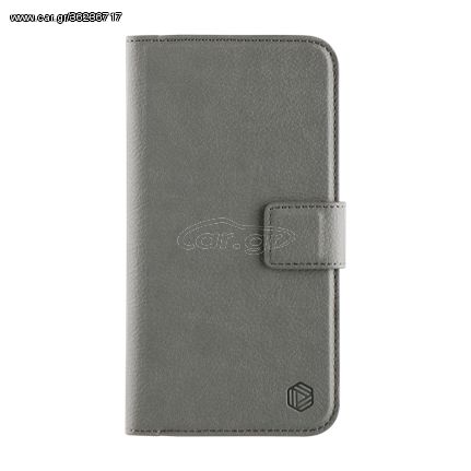 Promiz (PZ-10108) Wallet Case - Grey, Apple iPhone XR