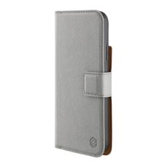 Promiz (PZ-10297) Wallet Case - Light Grey, Apple iPhone 12 mini