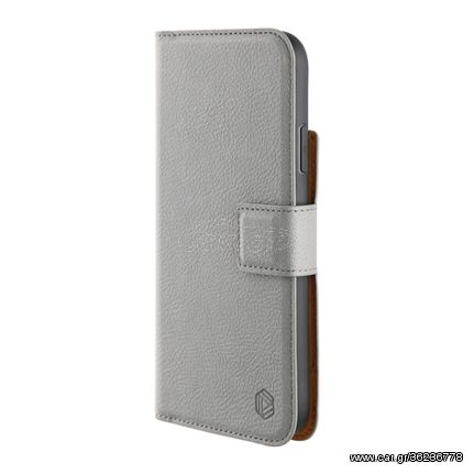 Promiz (PZ-10303) Wallet Case - Light Grey, Apple iPhone 12 Pro Max