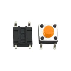 Πορτοκαλί 4PIN SMT Tactile Tact Push Button