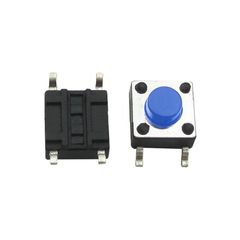 Μπλε 4PIN SMT Tactile Tact Push Button