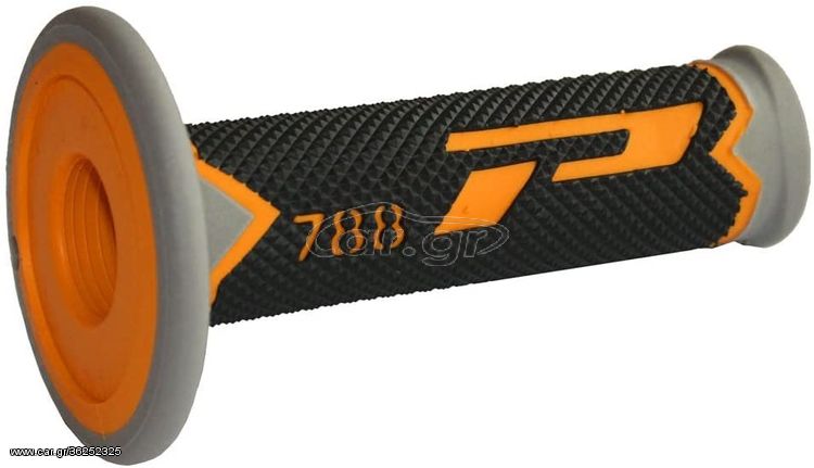 PRO GRIP GRIPS TRIPLE DENSITY OFFROAD 788 CLOSED END BLACK/GRAY/ORANGE