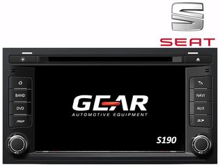 Gear OEM Οθόνη (7") S190 Multimedia-Navigation Android 7.1 κατάλληλη για Seat LEON 2012