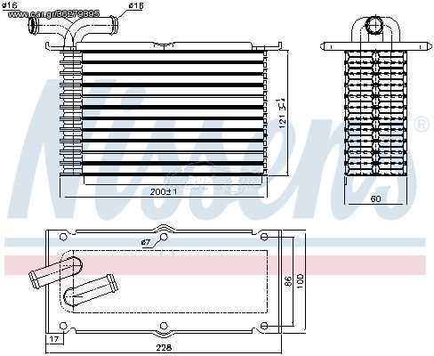 NISSENS ΨΥΓΕΙΟ INTERCOOLER VAG