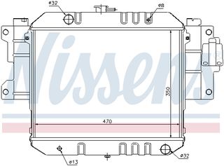 NISSENS ΨΥΓΕΙΟ ΜΗΧΑΝΗΣ DAIHATSU - ΨΥΓΕΊΟ ΝΕΡΟΎ ΚΑΙ ΕΞΑΡΤΉΜΑΤΑ - NISSENS