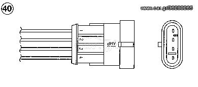 OZA659EE56 (7863) ΑΙΣΘΗΤΗΡΑΣ Λ 4 ΦΙΣ PUNTO 1.4T-JET MITO - ΑΙΣΘΗΤΉΡΑΣ ΛΆΜΔΑ - NGK