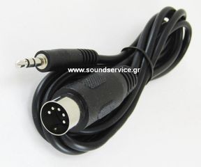ΚΑΛΩΔΙΟ DIN 5 ΕΠΑΦΩΝ ΑΡΣΕΝΙΚΟ ΣΕ ΚΑΡΦΙ 3.5mm 1.5Μ DIN5